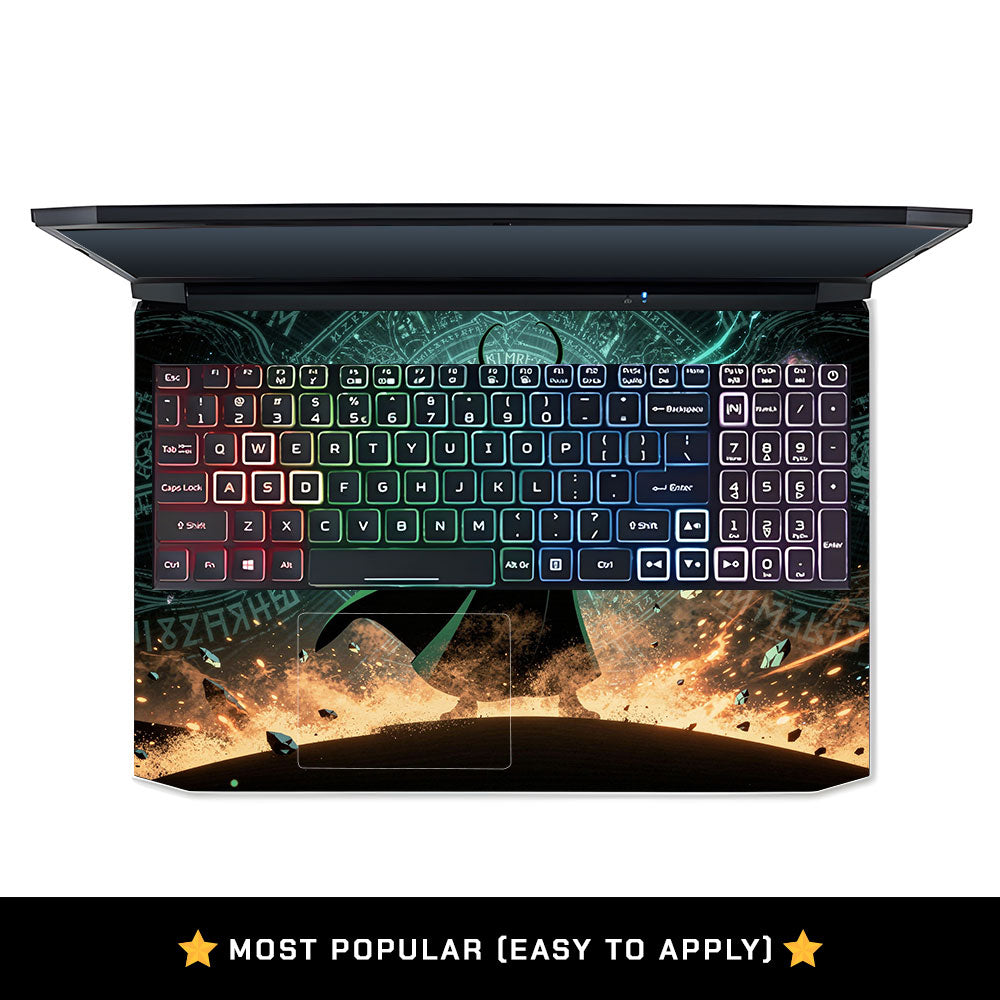 Neon Trickster God Acer Nitro 5 AN515 44, 56 Laptop Skin