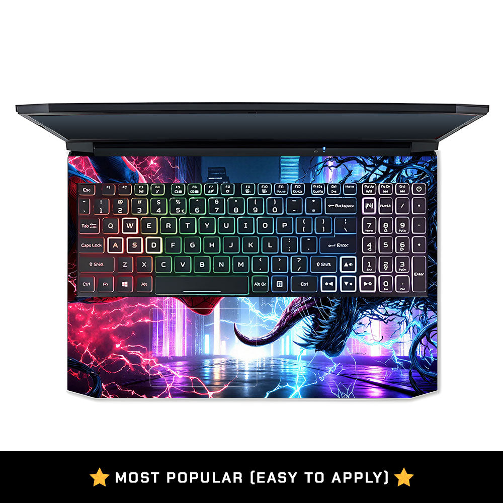 Spiderman vs Venom Showdown Acer Nitro 5 AN515 44, 56 Laptop Skin