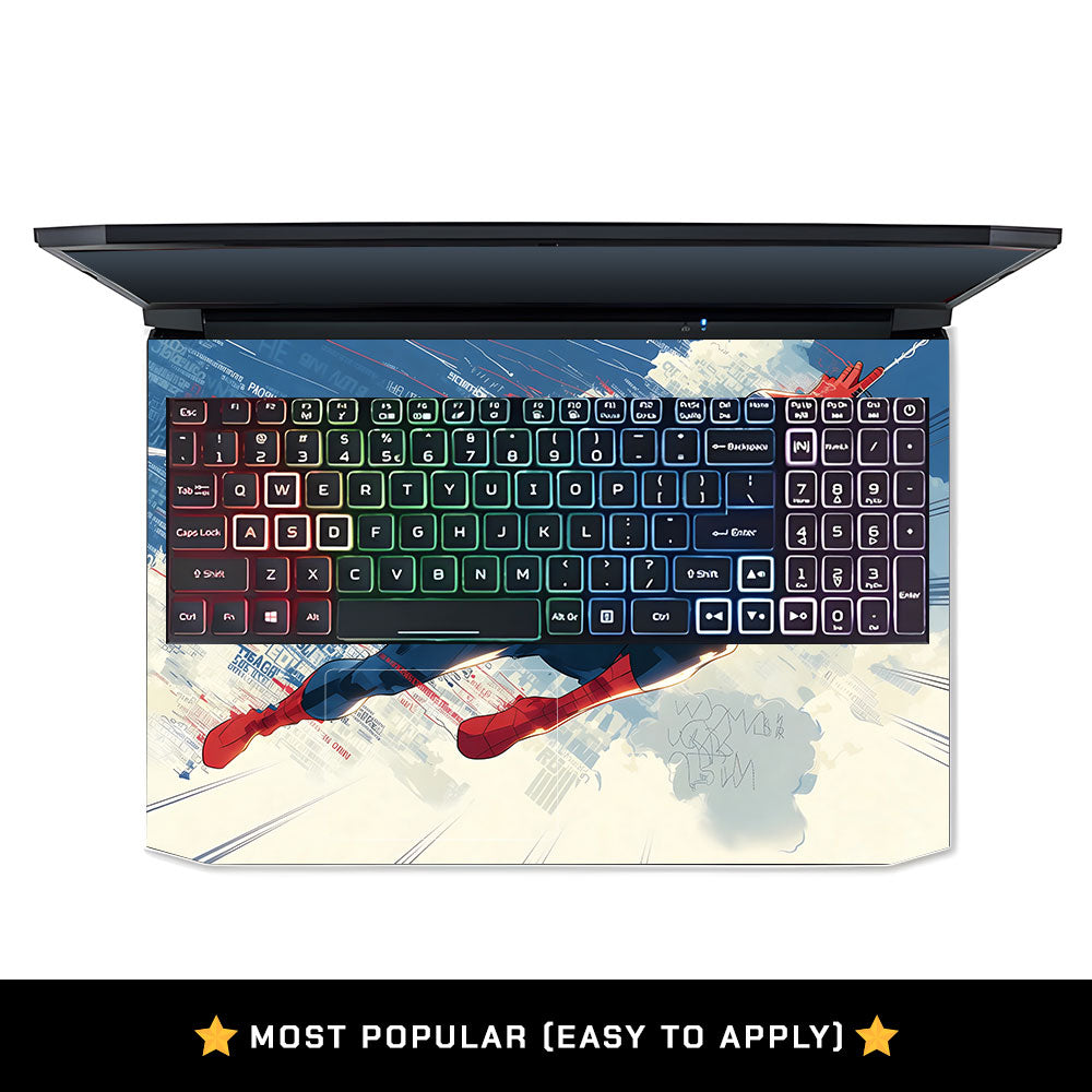 Spiderman Velocity Acer Nitro 5 AN515 44, 56 Laptop Skin