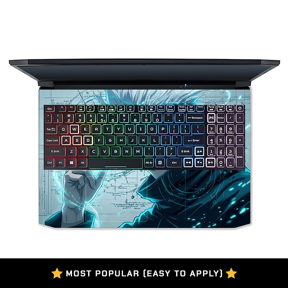 Anime Sorcerer Power Acer Nitro 5 AN515 44, 56 Laptop Skin
