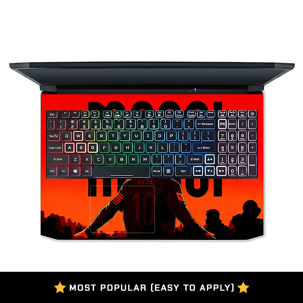 Messi Red Aura Acer Nitro 5 AN515 44, 56 Laptop Skin