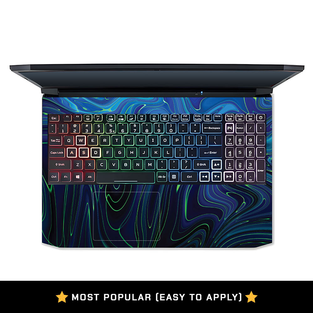 Cobalt Liquid Design Acer Nitro 5 AN515 45, 55, 57 Laptop Skin