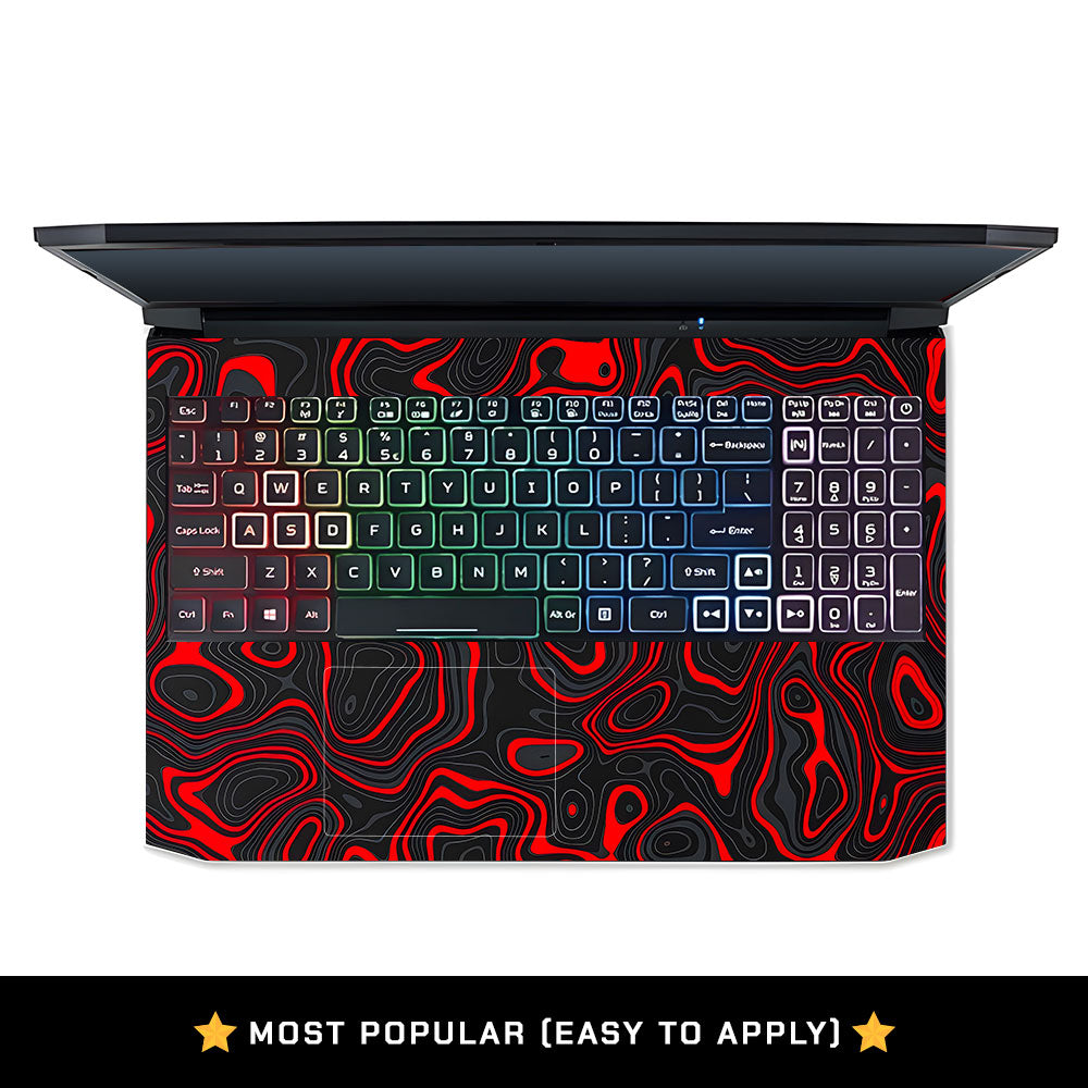 Crimson Waves Acer Nitro 5 AN515 45, 55, 57 Laptop Skin