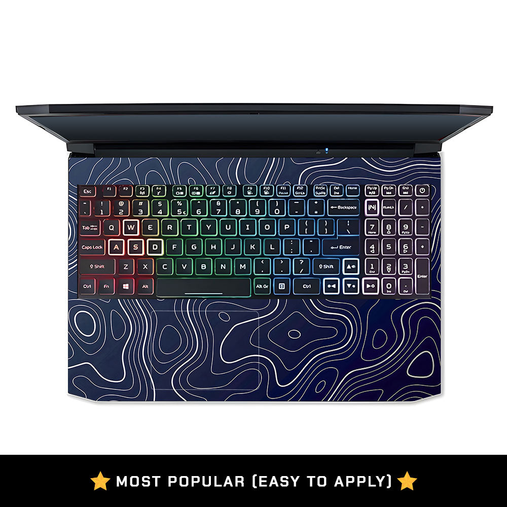 Fluid Lines Design Acer Nitro 5 AN515 45, 55, 57 Laptop Skin