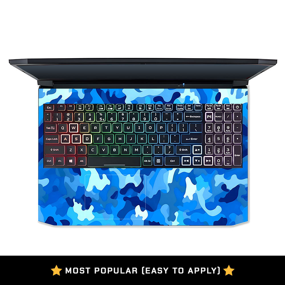 Arctic Blue Camo Pattern Acer Nitro 5 AN515 45, 55, 57 Laptop Skin