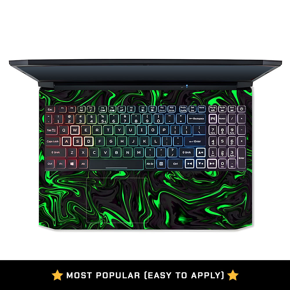 Neon Green Marble Acer Nitro 5 AN515 45, 55, 57 Laptop Skin