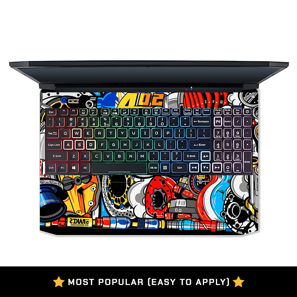 Mechanical Chaos Acer Nitro 5 AN515 45, 55, 57 Laptop Skin