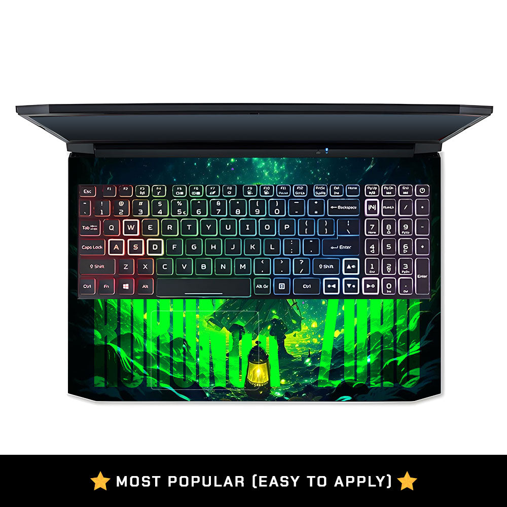 Roronoa Zoro Green Fury Acer Nitro 5 AN515 45, 55, 57 Laptop Skin