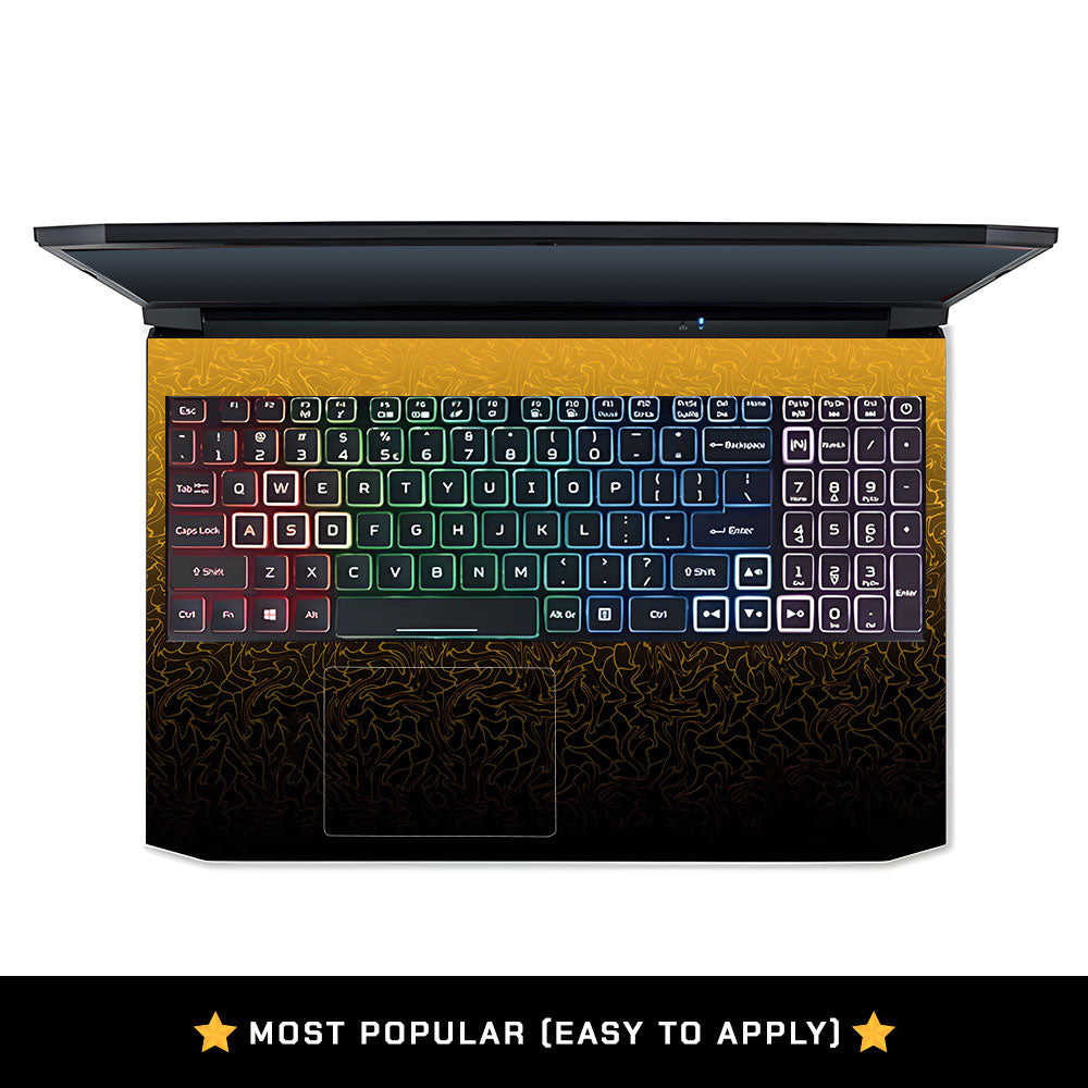 Orange to Black Gradient Acer Nitro 5 AN515 45, 55, 57 Laptop Skin