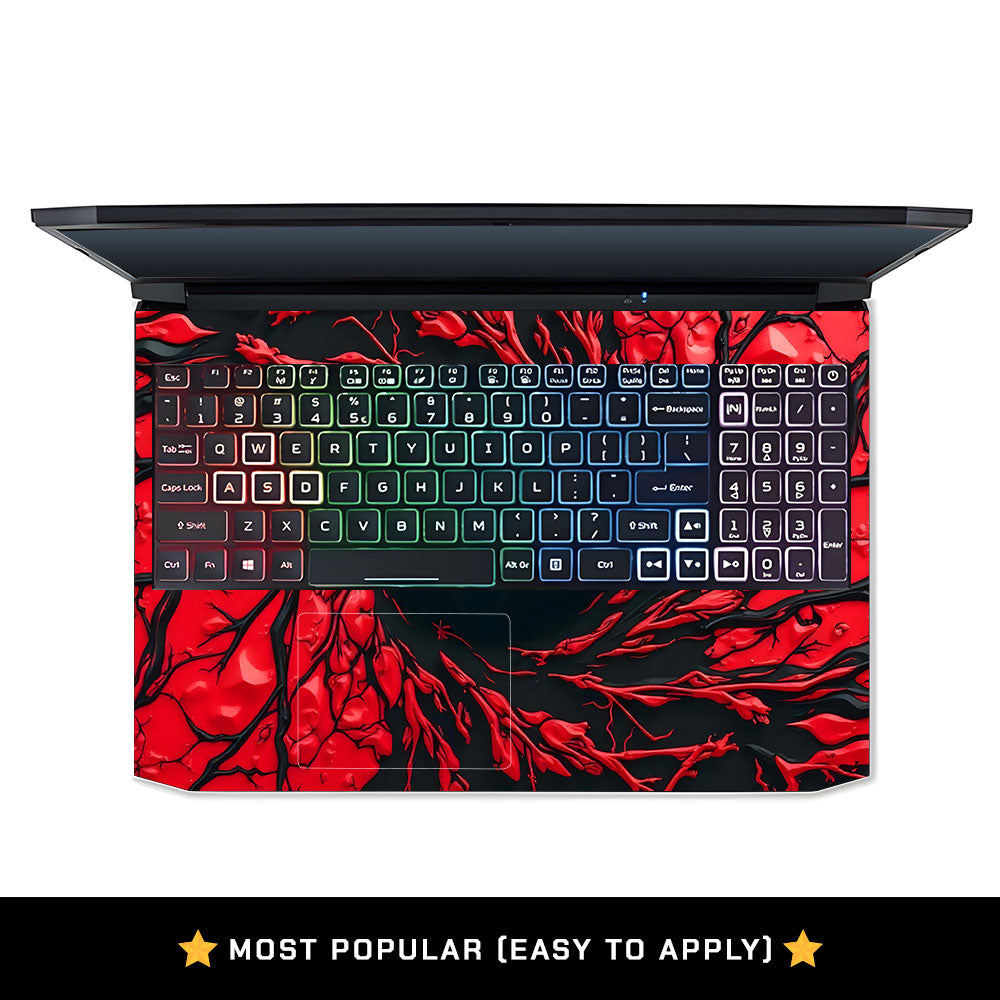 Spiderman Web Red Acer Nitro 5 AN515 45, 55, 57 Laptop Skin