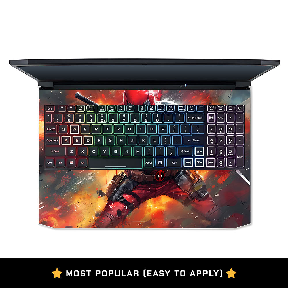Red Comic Antihero Acer Nitro 5 AN515 45, 55, 57 Laptop Skin