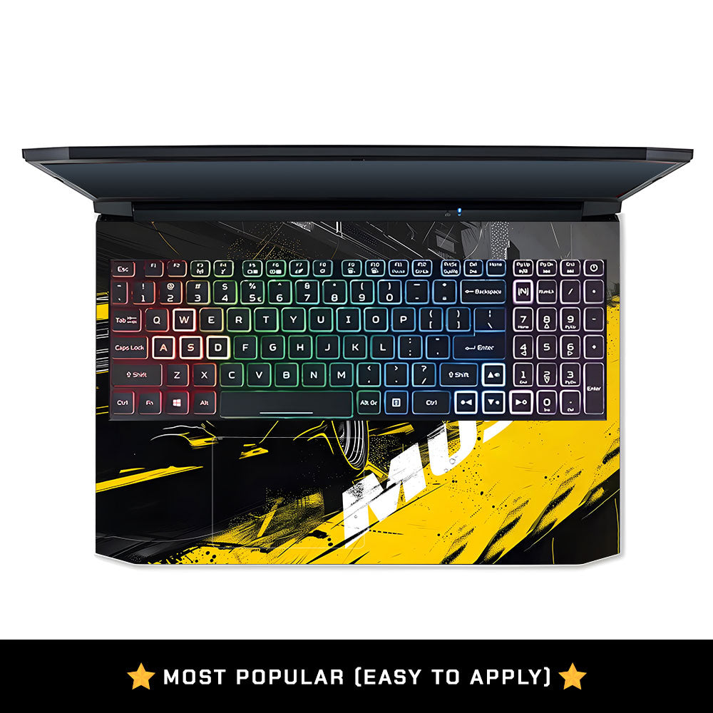Black Muscle Acer Nitro 5 AN515 45, 55, 57 Laptop Skin