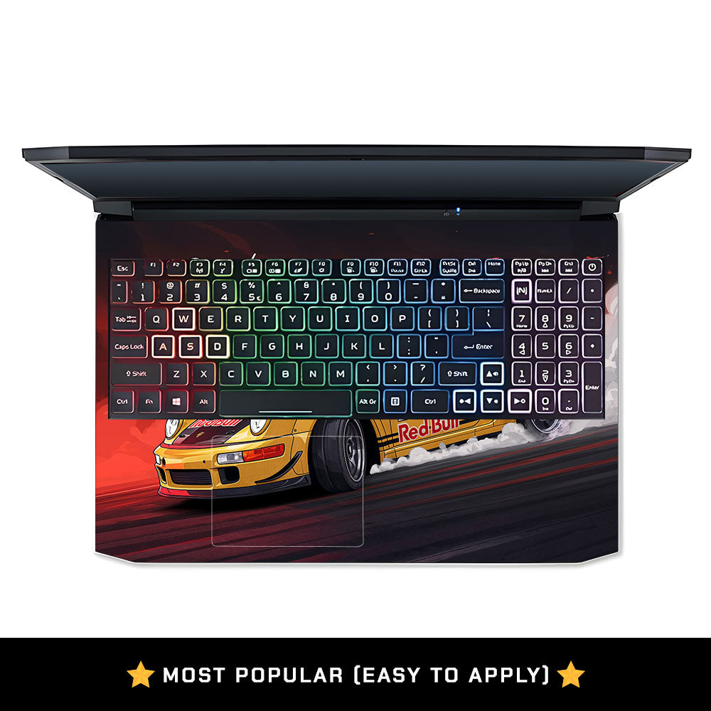 Porsche 911 Red Bull Classic Racer Acer Nitro 5 AN515 45, 55, 57 Laptop Skin