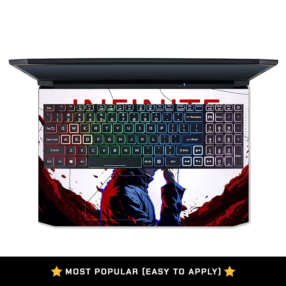 Blue Aura Sorcerer Acer Nitro 5 AN515 45, 55, 57 Laptop Skin