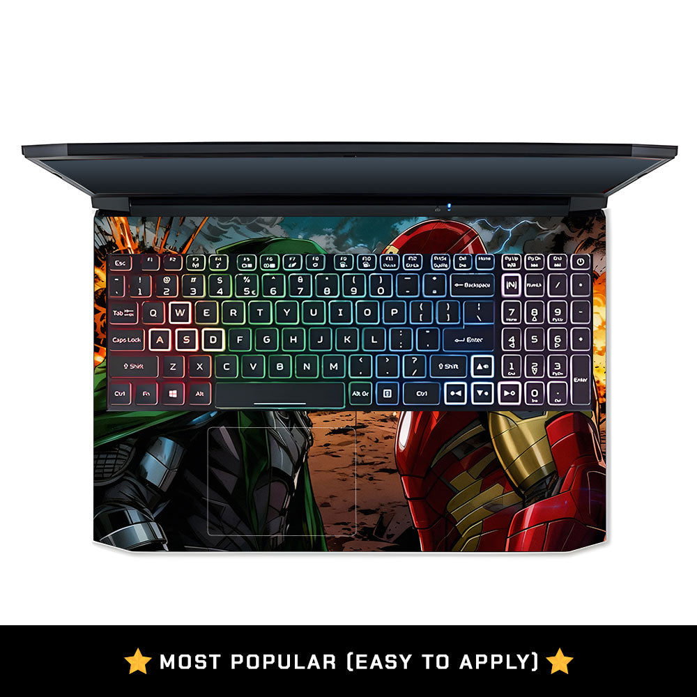 Armored Hero Showdown Acer Nitro 5 AN515 45, 55, 57 Laptop Skin