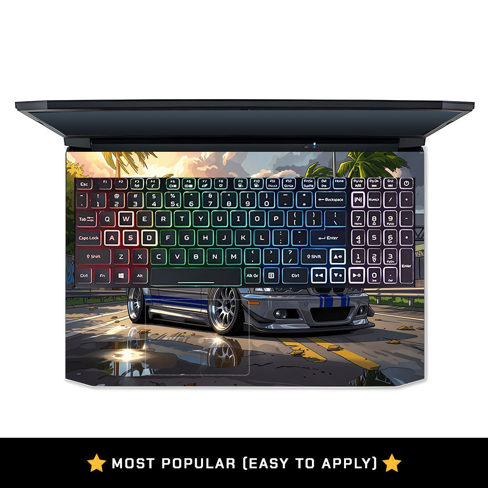 Street Icon BMW E46 Drift Legend Acer Nitro 5 AN515 45, 55, 57 Laptop Skin
