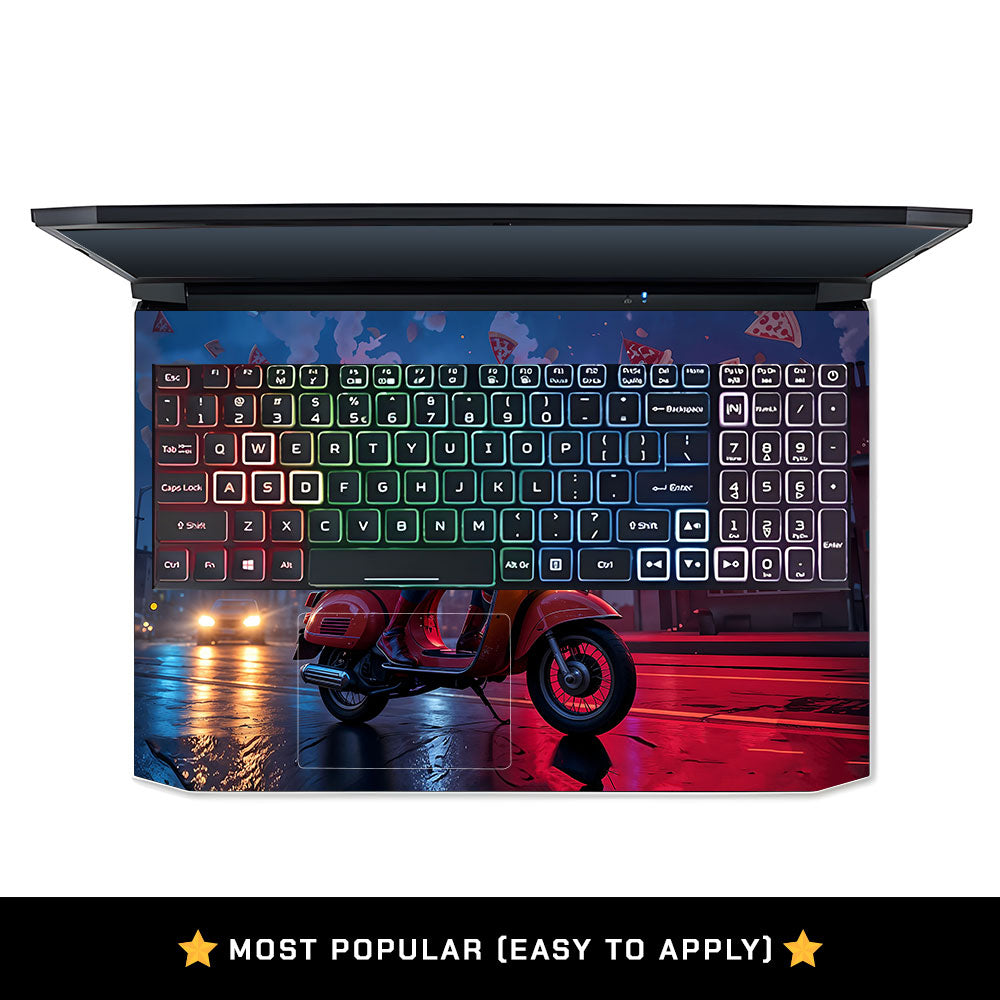 Pizza Spidey Acer Nitro 5 AN515 45, 55, 57 Laptop Skin