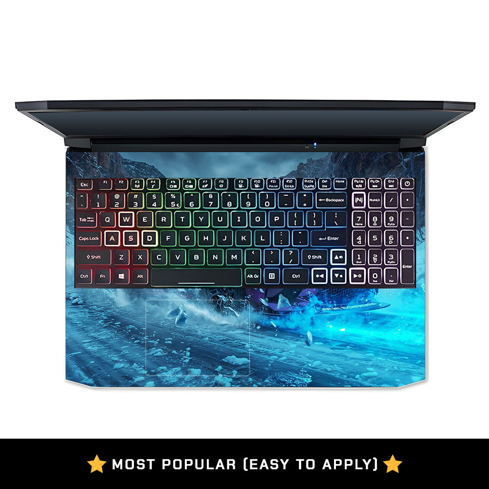 Neon Drift Car Acer Nitro 5 AN515 45, 55, 57 Laptop Skin