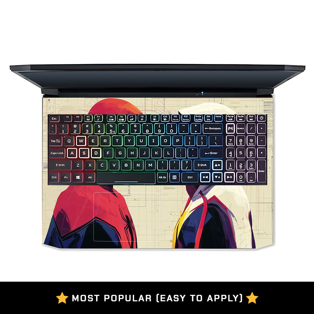 Spider Man X Spider Gwen Acer Nitro 5 AN515 45, 55, 57 Laptop Skin