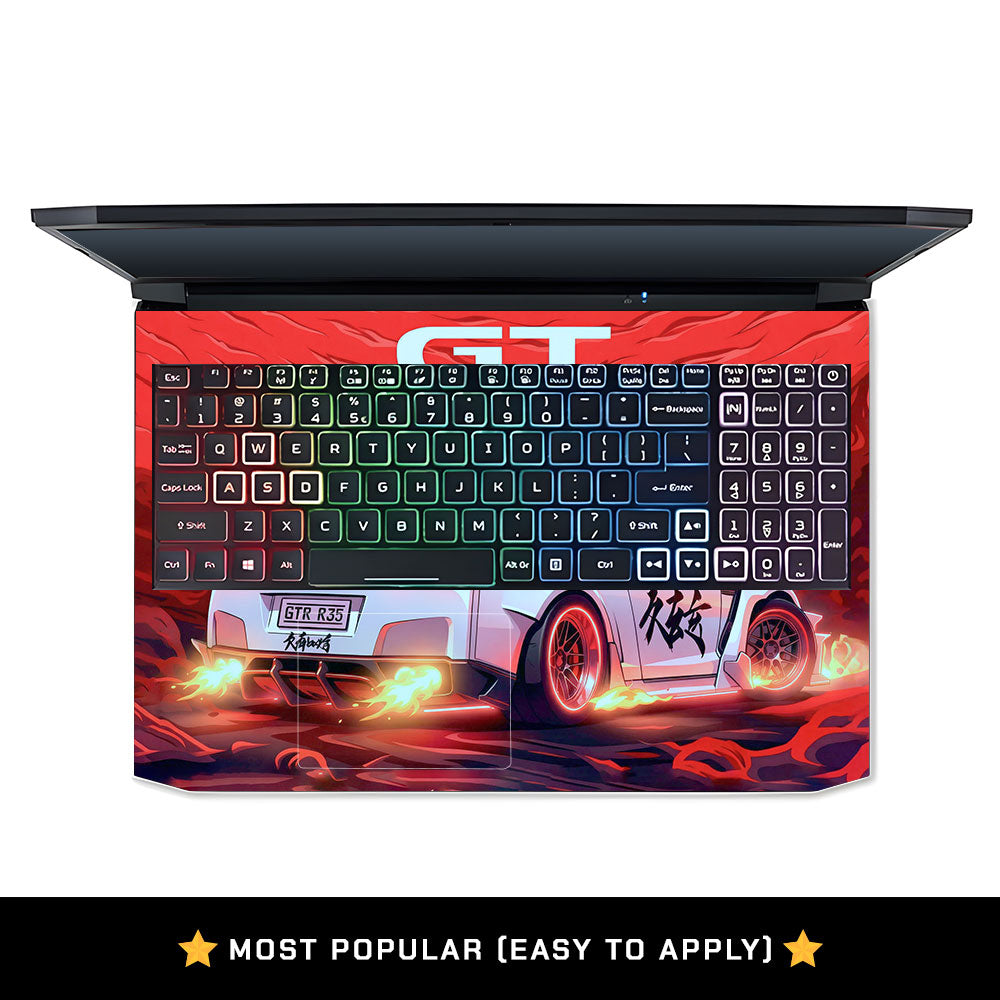 Nissan GTR Turbo Performance Edition Acer Nitro 5 AN515 45, 55, 57 Laptop Skin