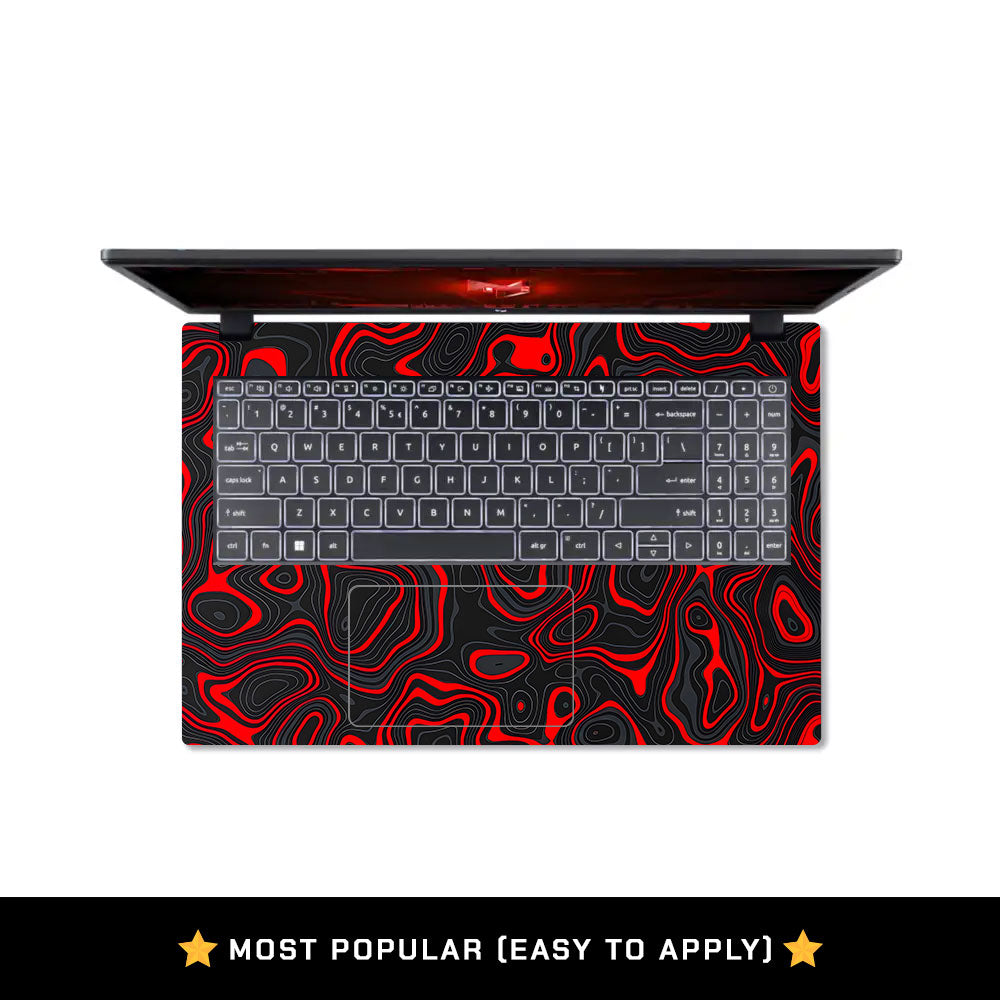 Crimson Waves Acer Nitro V ANV15 51 55CA Laptop Skin