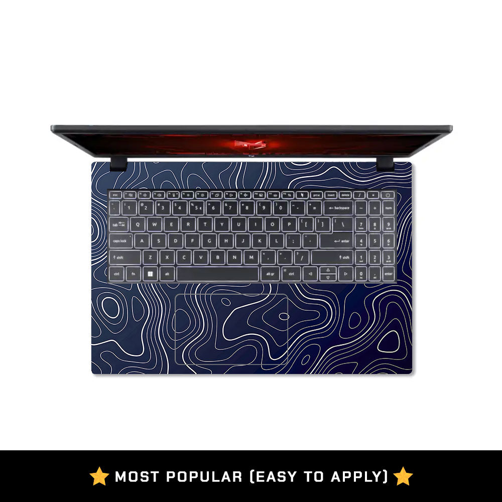 Fluid Lines Design Acer Nitro V ANV15 51 55CA Laptop Skin