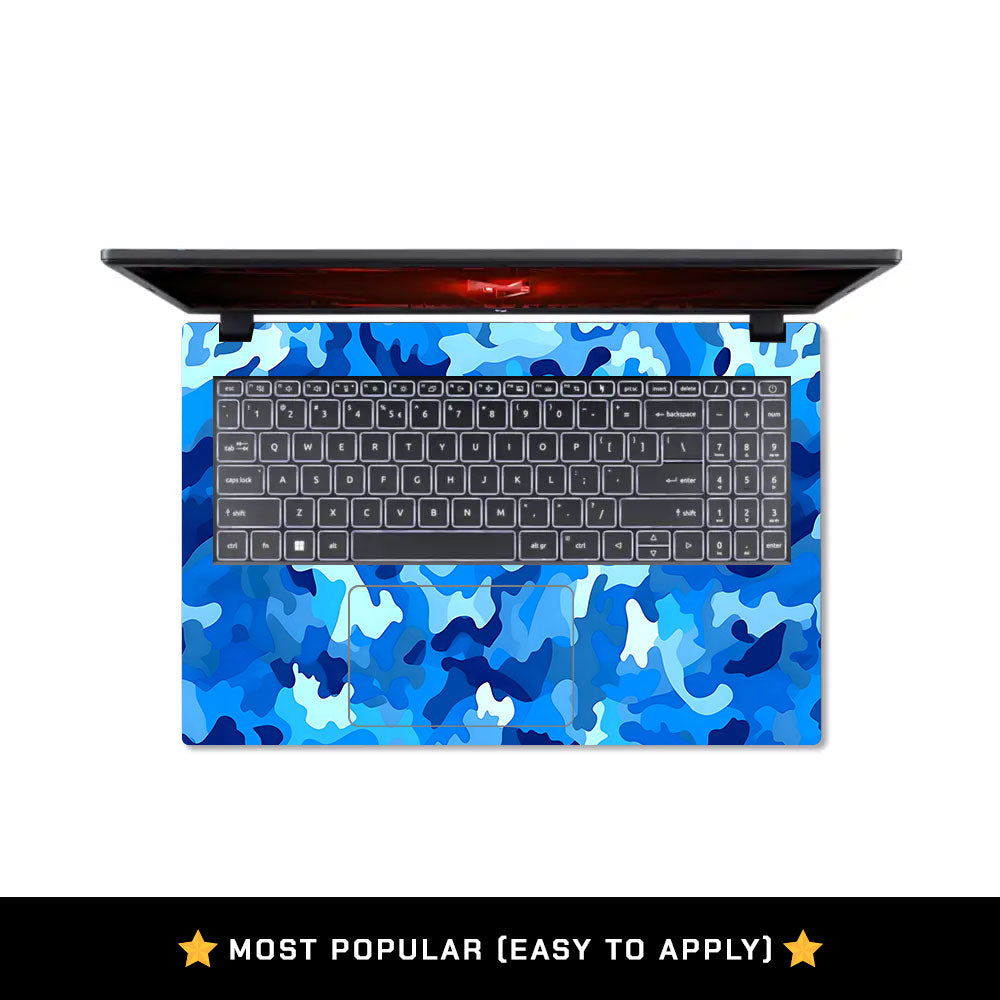 Arctic Blue Camo Pattern Acer Nitro V ANV15 51 55CA Laptop Skin