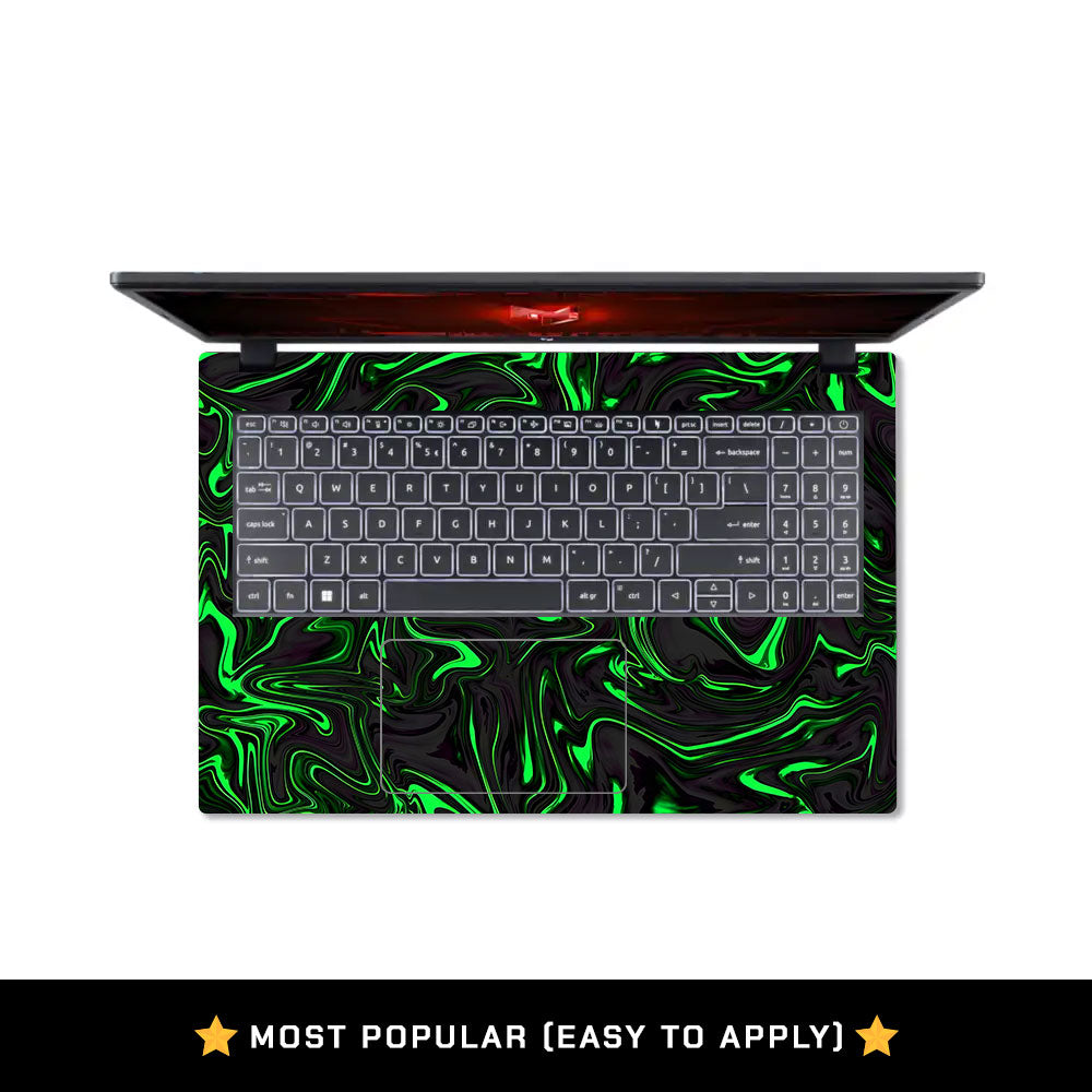 Neon Green Marble Acer Nitro V ANV15 51 55CA Laptop Skin