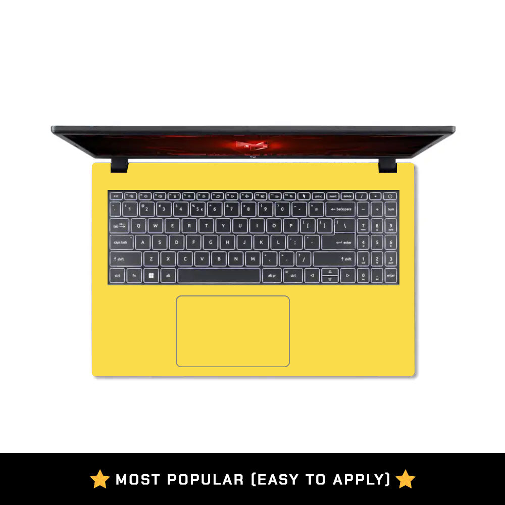 Textured Yellow Acer Nitro V ANV15 51 55CA Laptop Skin