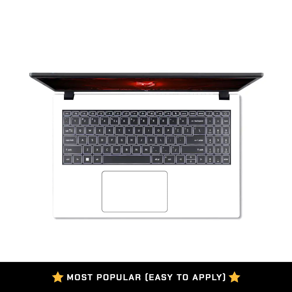 Textured White Acer Nitro V ANV15 51 55CA Laptop Skin