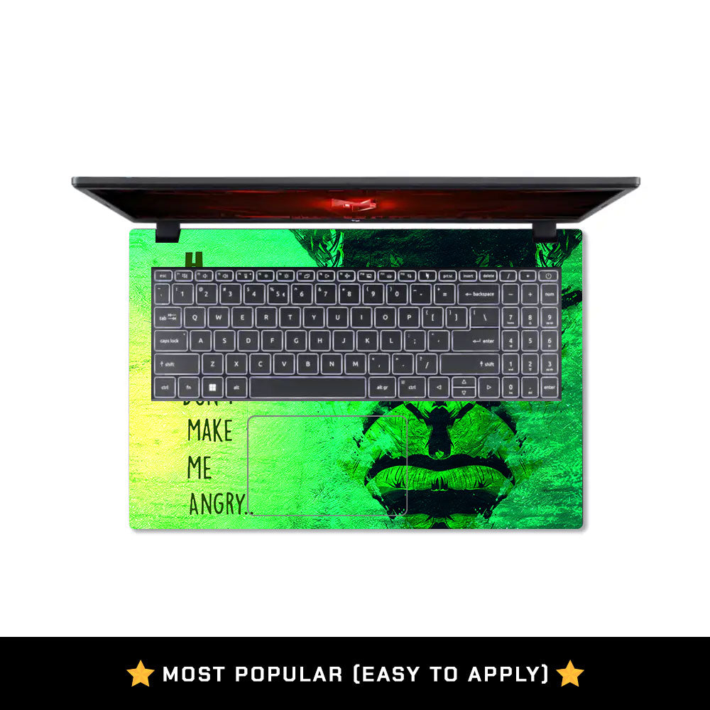 Green Comic Titan Acer Nitro V ANV15 51 55CA Laptop Skin