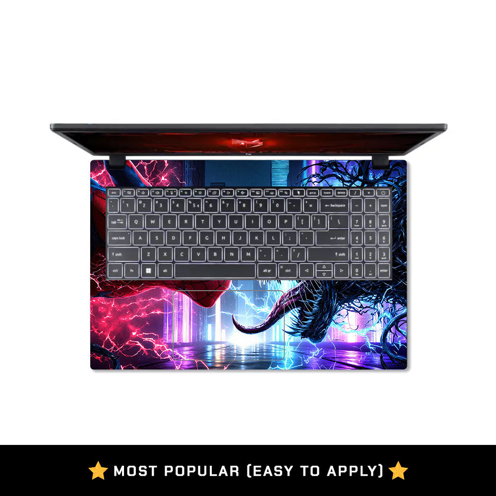 Spiderman vs Venom Showdown Acer Nitro V ANV15 51 55CA Laptop Skin