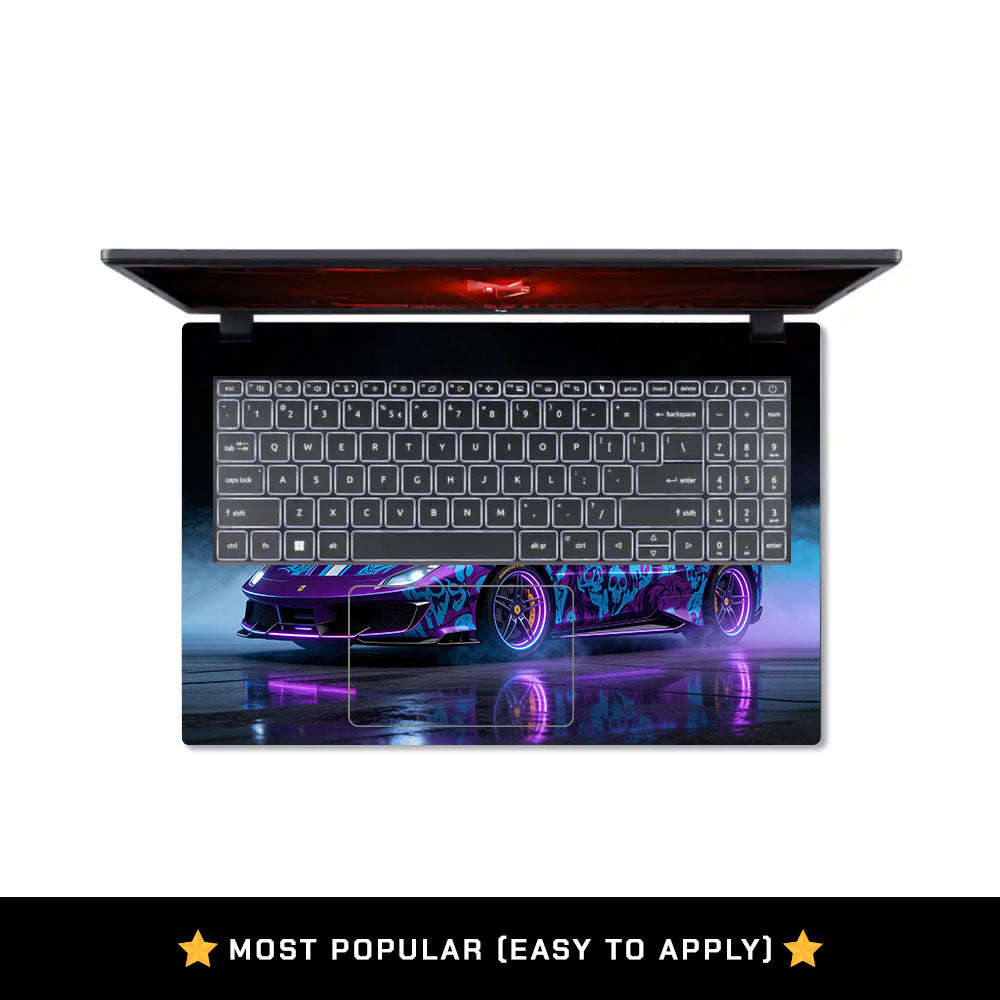 Psycho Drive Ferrari 488 Acer Nitro V ANV15 51 55CA Laptop Skin