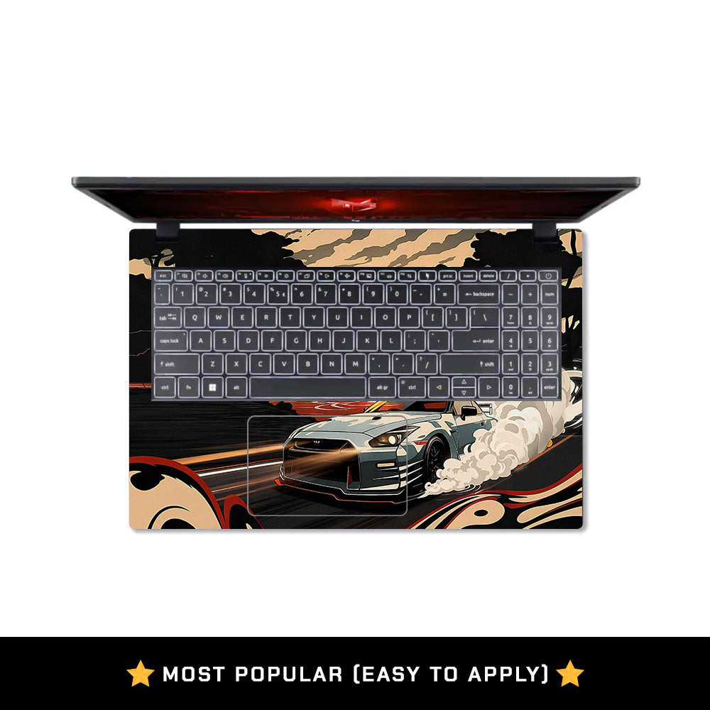 Samurai Rising Sun GTR Acer Nitro V ANV15 51 55CA Laptop Skin