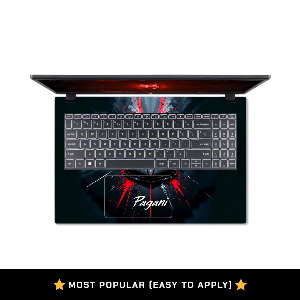 Pagani Midnight Impact Acer Nitro V ANV15 51 55CA Laptop Skin