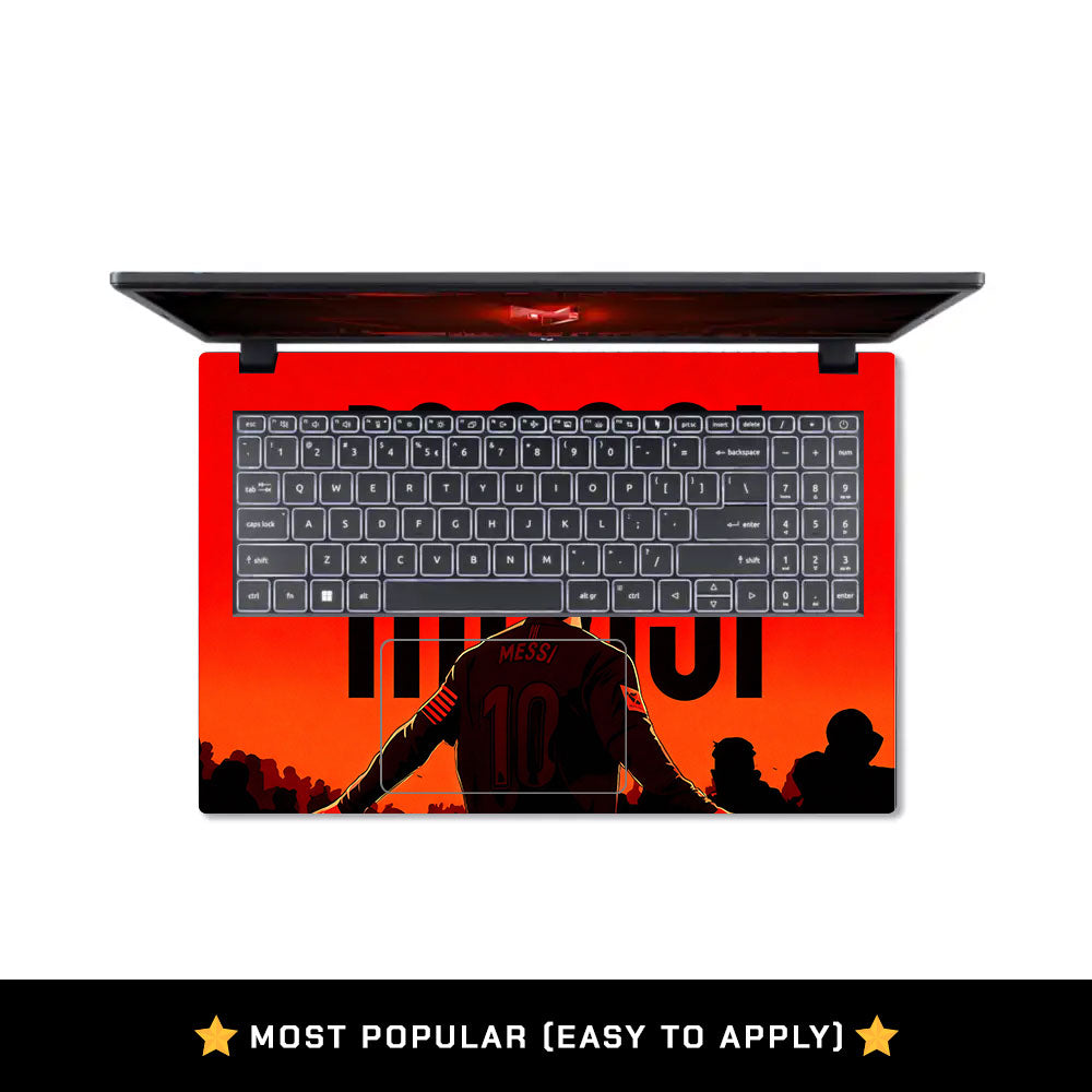 Messi Red Aura Acer Nitro V ANV15 51 55CA Laptop Skin