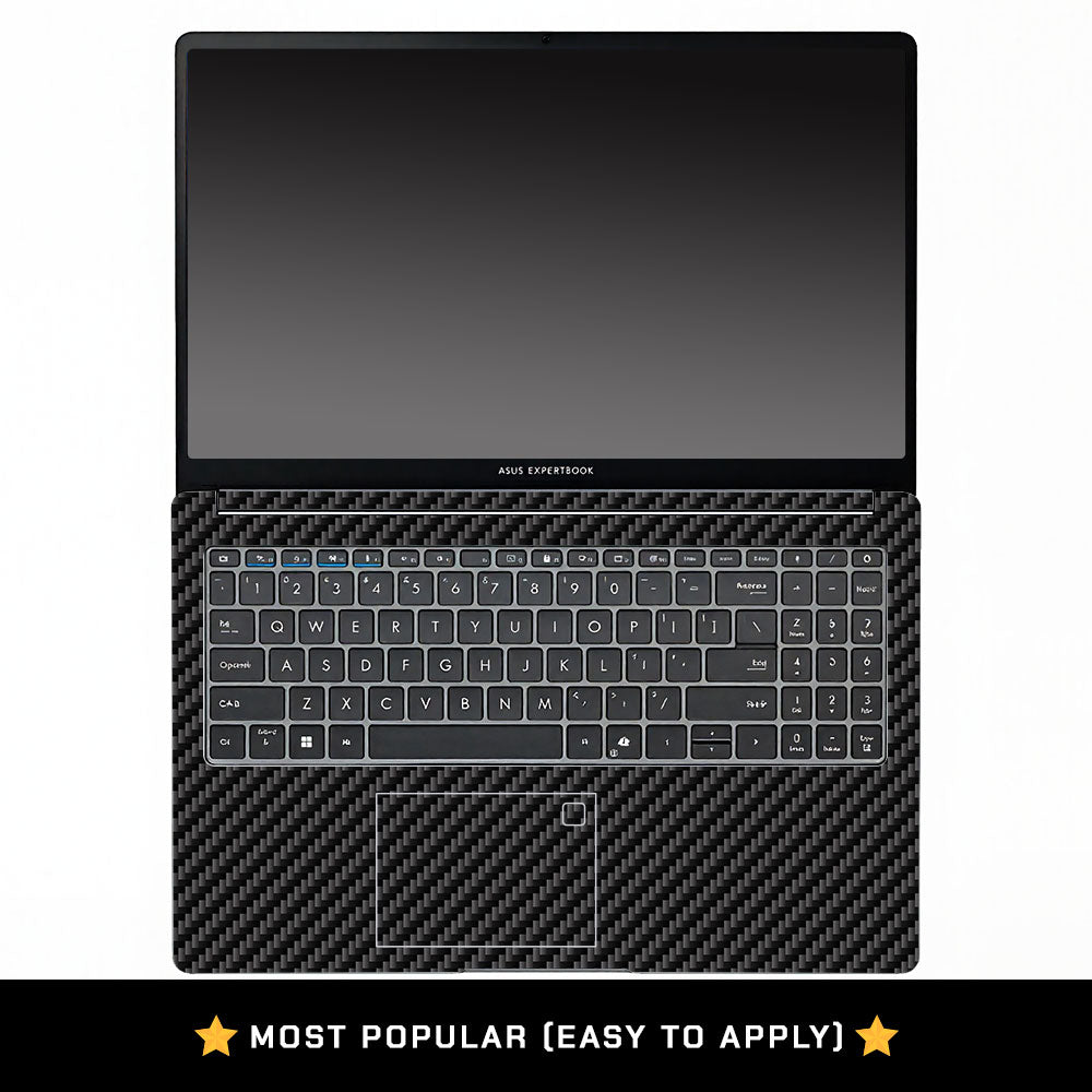 Textured Carbon Fibre Asus ExpertBook P1503 Laptop Skin
