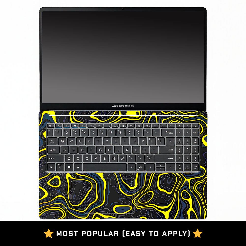 Neon Lava Contours Asus ExpertBook P1503 Laptop Skin