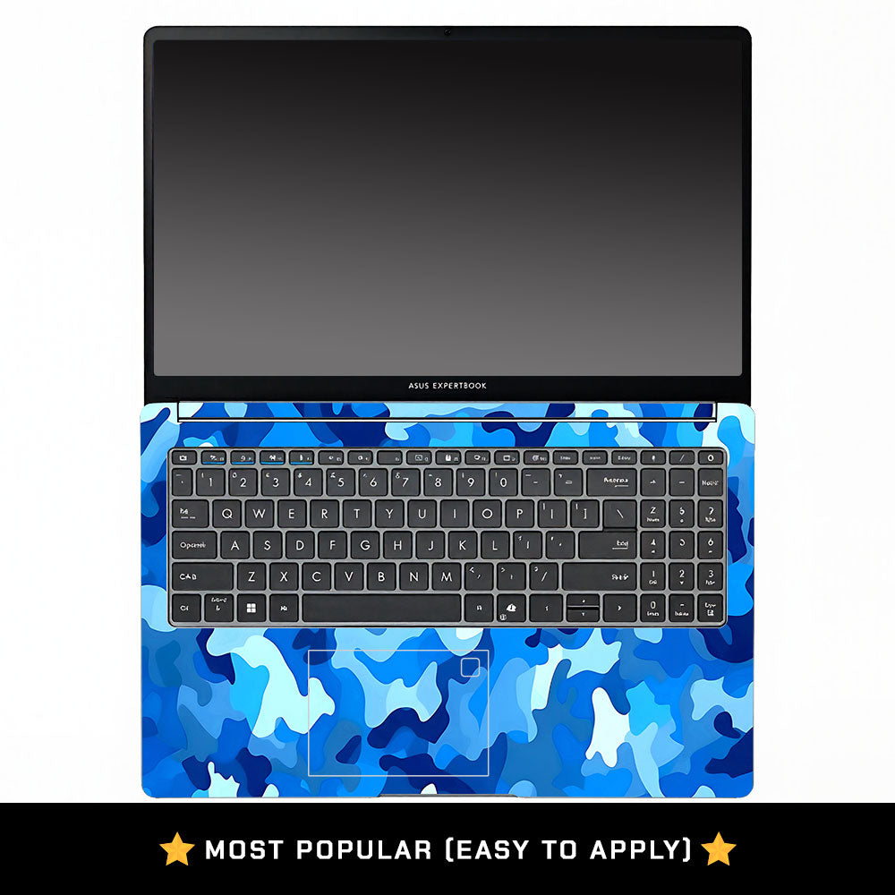 Arctic Blue Camo Pattern Asus ExpertBook P1503 Laptop Skin