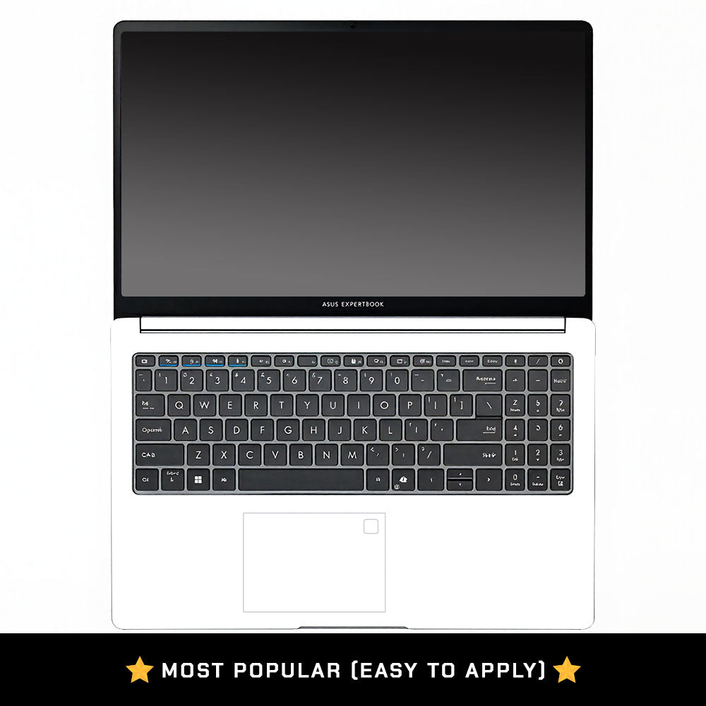 Textured White Asus ExpertBook P1503 Laptop Skin