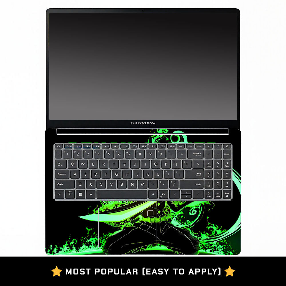 Tanjiro Green Flame Dance Asus ExpertBook P1503 Laptop Skin