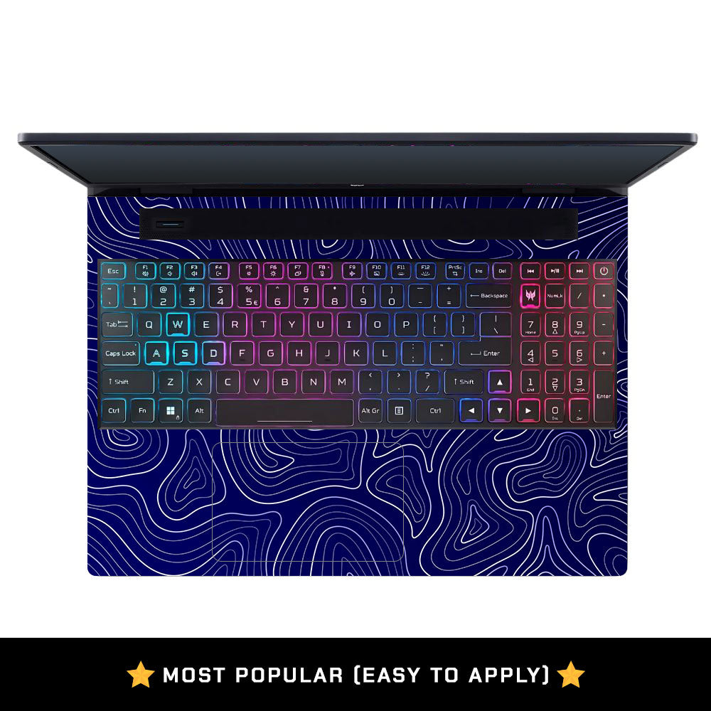 Deep Blue Contour Depths Acer Predator Helios Neo 16 N22Q22B Laptop Skin