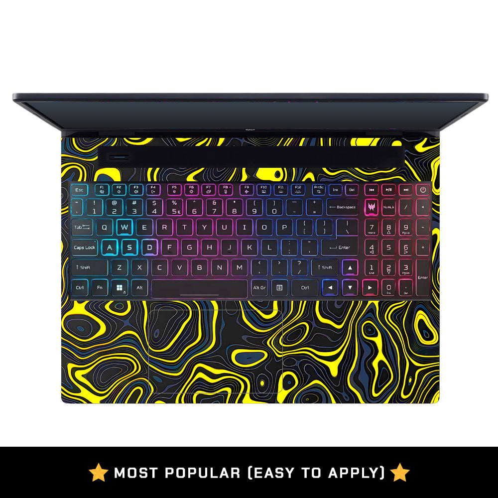 Neon Lava Contours Acer Predator Helios Neo 16 N22Q22B Laptop Skin