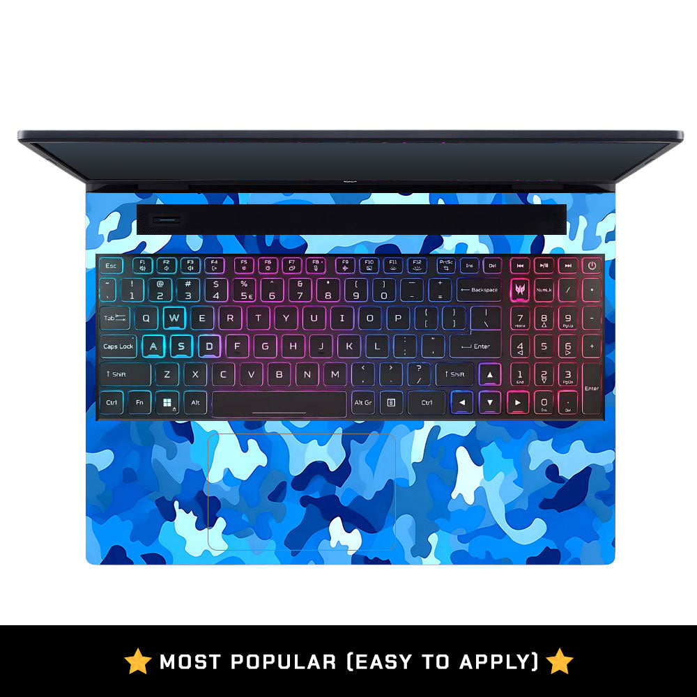 Arctic Blue Camo Pattern Acer Predator Helios Neo 16 N22Q22B Laptop Skin