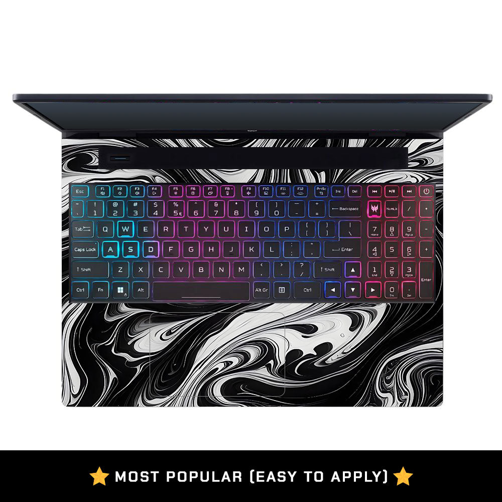 Black and White Marble Acer Predator Helios Neo 16 N22Q22B Laptop Skin