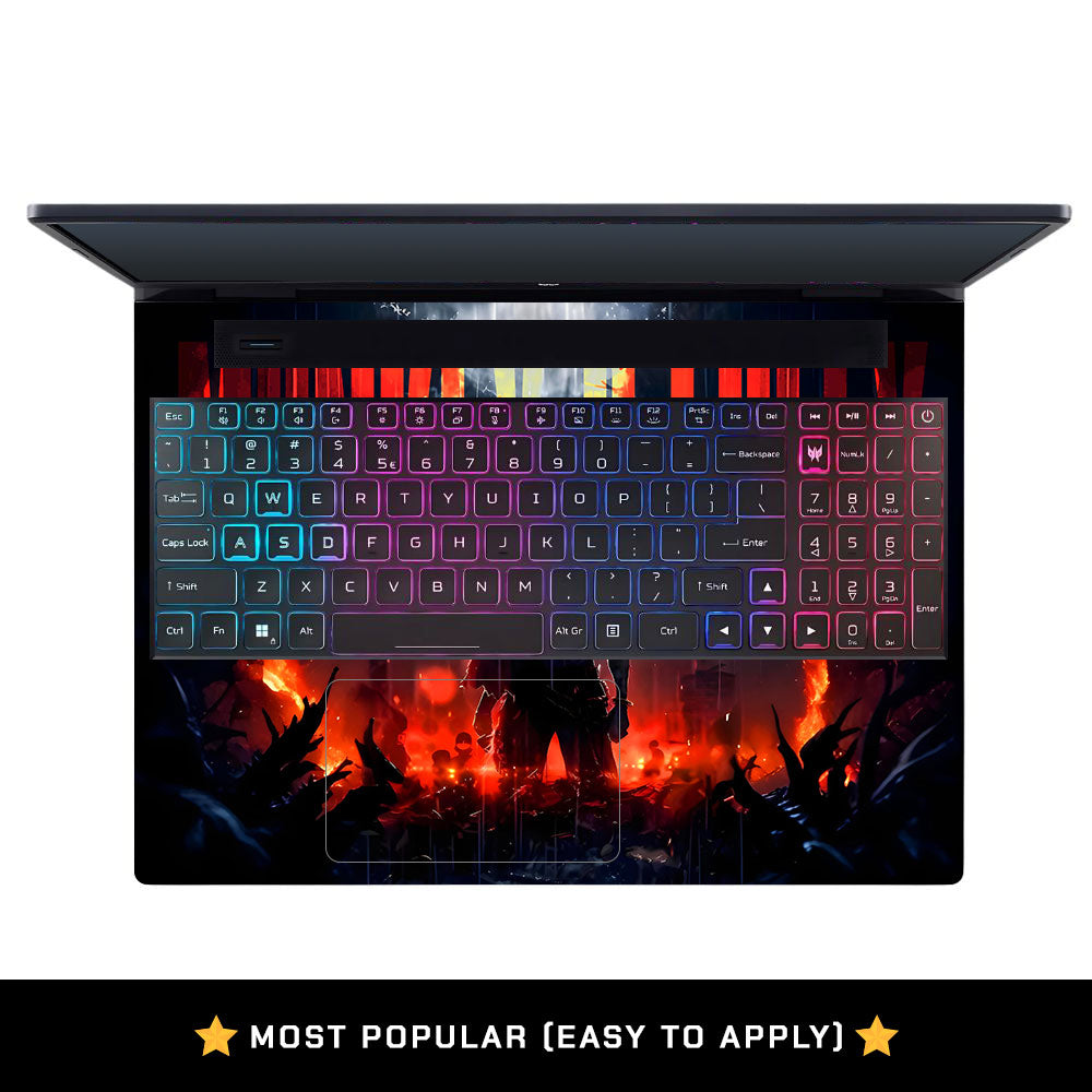 Monkey D. Luffy Blazing Red Acer Predator Helios Neo 16 N22Q22B Laptop Skin