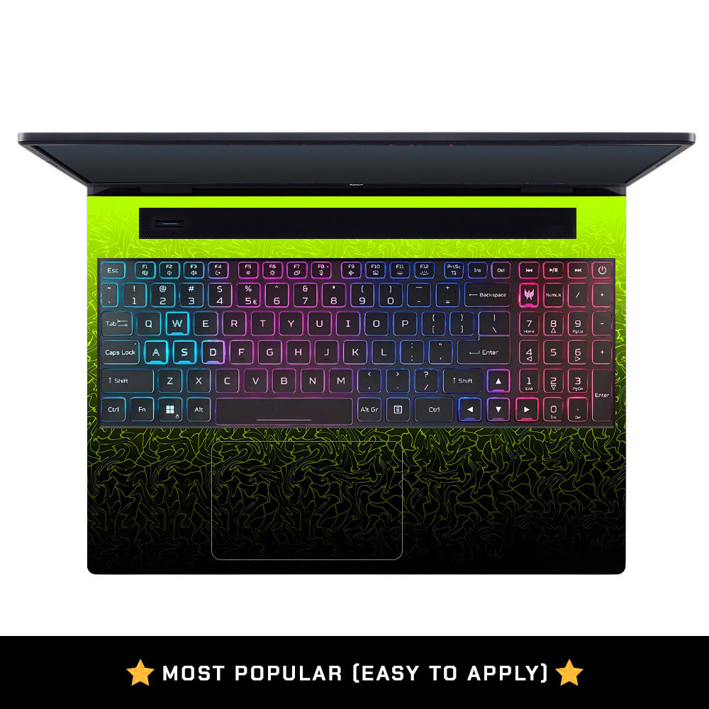 Lime Yellow to Black Gradient Acer Predator Helios Neo 16 N22Q22B Laptop Skin