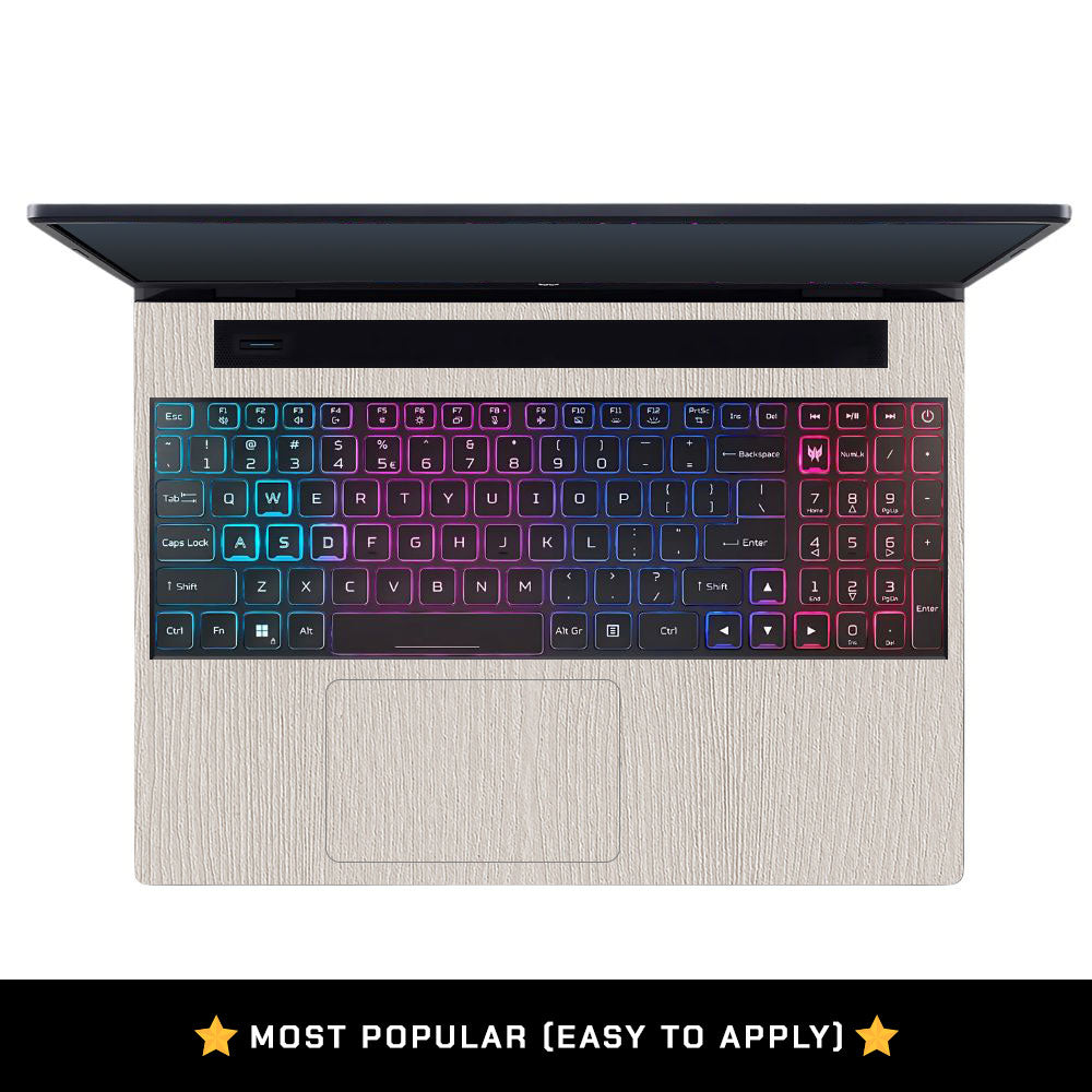 Textured White Wood Acer Predator Helios Neo 16 N22Q22B Laptop Skin