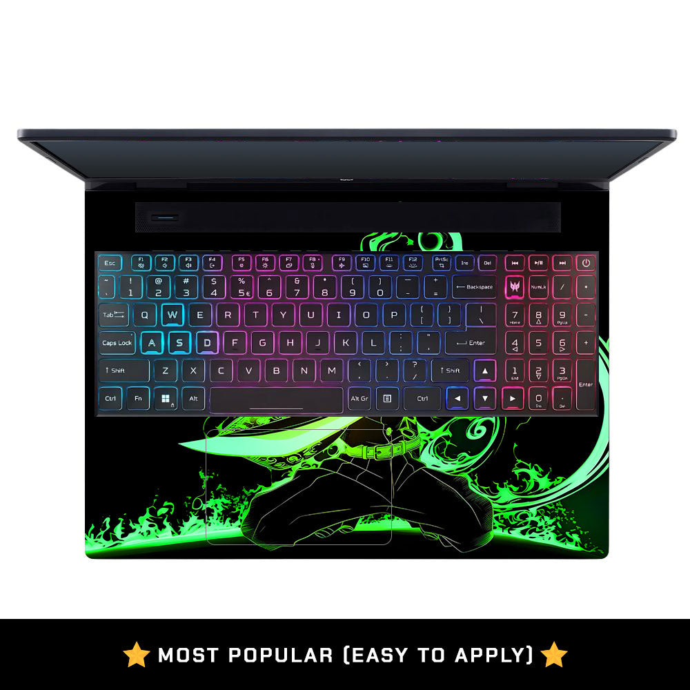 Tanjiro Green Flame Dance Acer Predator Helios Neo 16 N22Q22B Laptop Skin