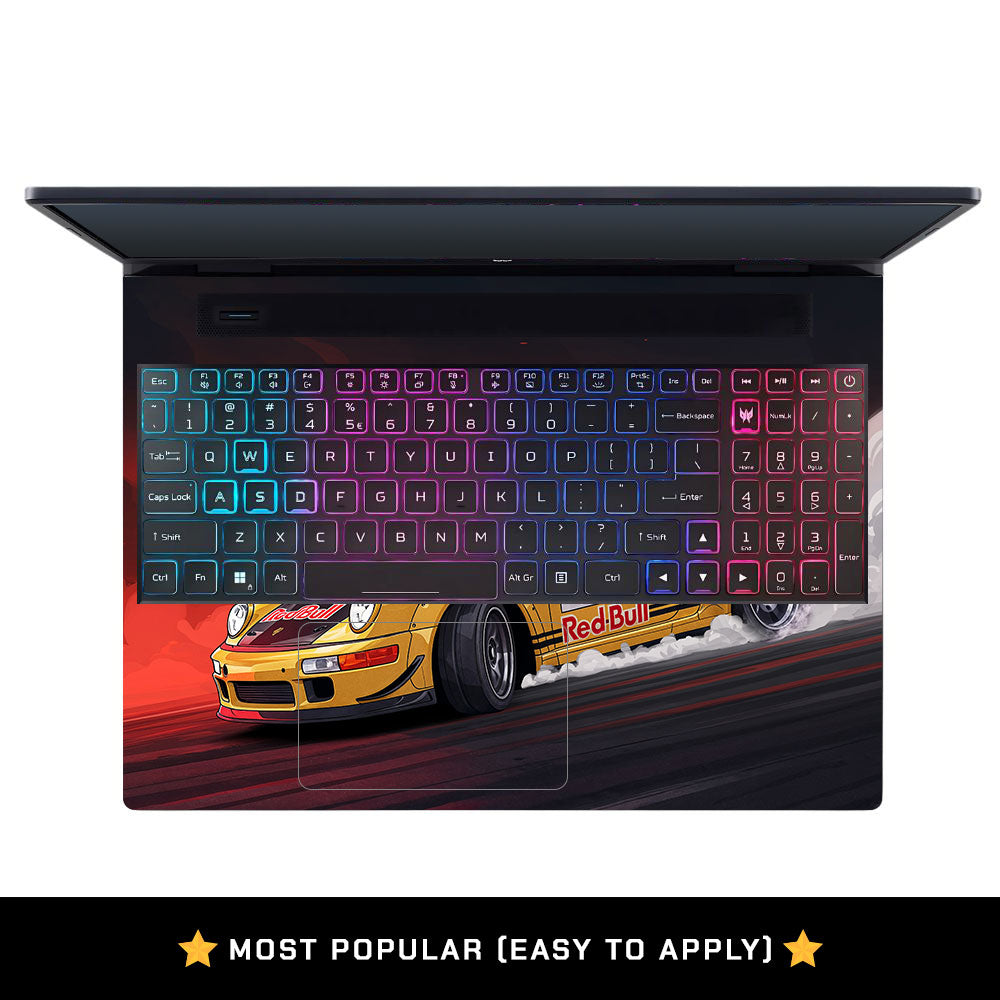 Porsche 911 Red Bull Classic Racer Acer Predator Helios Neo 16 N22Q22B Laptop Skin